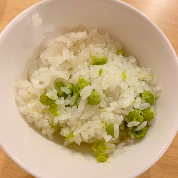 子供用の薄味豆ご飯